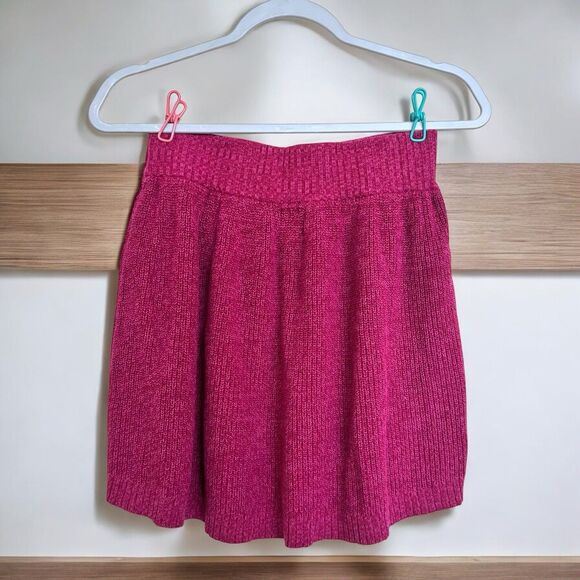 Mossimo Knit Pink Y2K Size S Hi-Low Sweater Skirt Short Casual Mini Rocker Punk - Picture 7 of 11